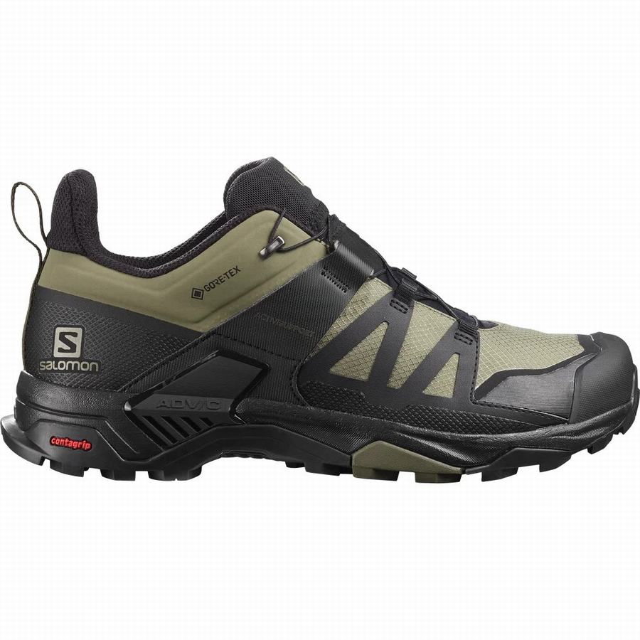 Salomon X Ultra 4 Gore-tex Erkek Trekking Ayakkabı Siyah/Zeytin Yeşili [QQR3814NF]